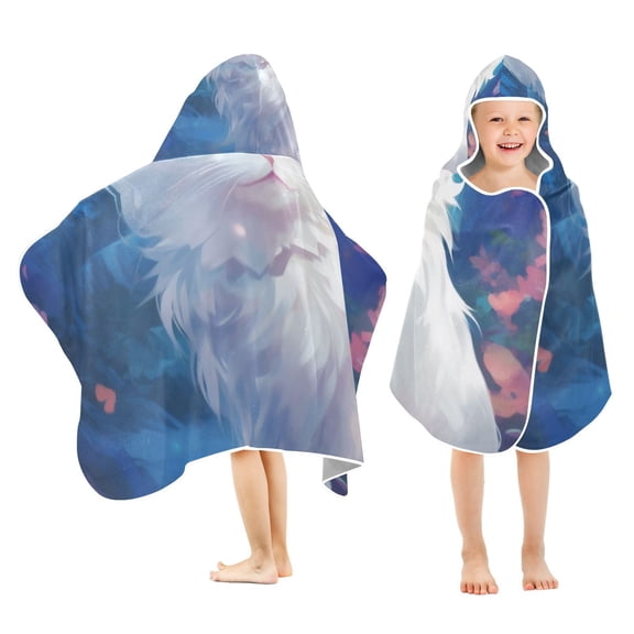 Cats Castle Kid Bath Towels Bath Beach Towel Super Soft and Absorbent for Kid Girl Boy Babie Toddler Infant
