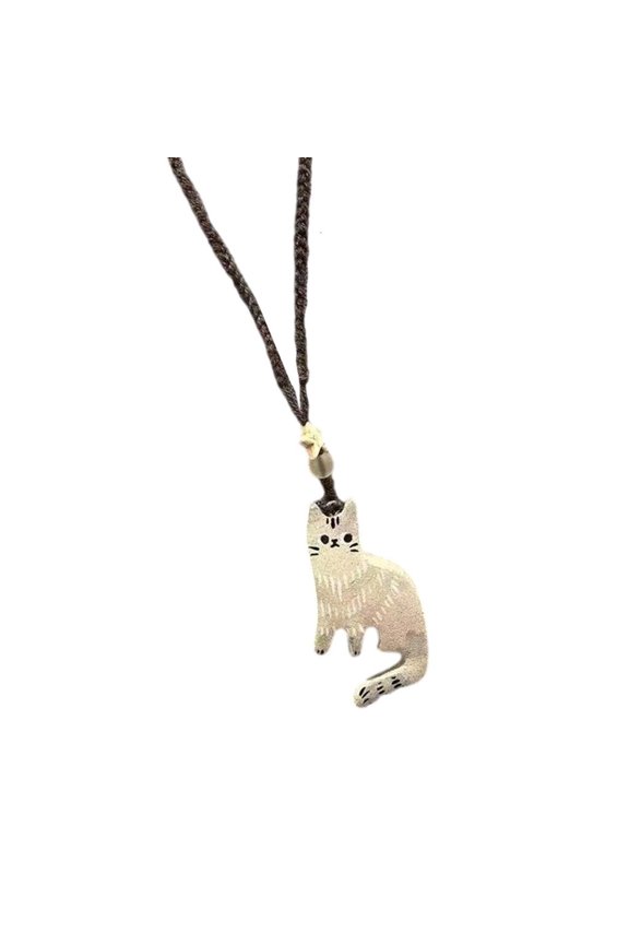 Cats Charm Necklace Adjustable Chain Necklace Unique Cats Necklace Daily Wear