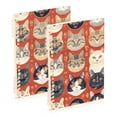 thumbnail image 1 of Cats Chinese Ring Binder Notebook Journey Note Diary College Ruled Spiral Notebook Study Loose Leaf Paper A5 60 Pages, 1 of 8