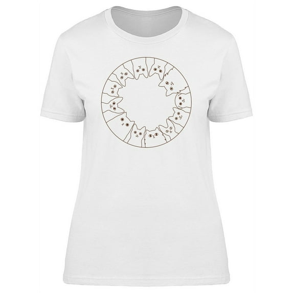 Cats Circle Kitten T-Shirt Women -Image by Shutterstock, Female x-Large