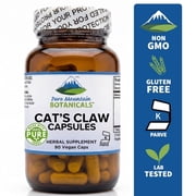 Cats Claw Capsules - Kosher Vegan Caps with 1000mg Peruvian Cats Claw Uncaria Tomentosa Herb
