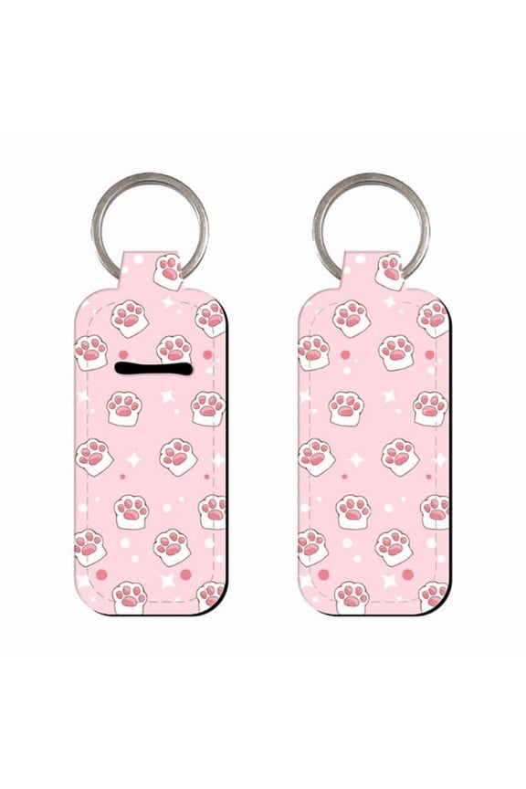 Cats Claw Lip Balm Holder Key Rings Lipstick Holder Keychain Chapstick Sleeve Holder Lipstick Sleeve for Travel Use