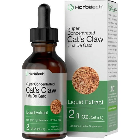 Cats Claw Liquid Extract | 2 oz | Vegetarian & Alcohol Free for Men and Women | by Horbaach