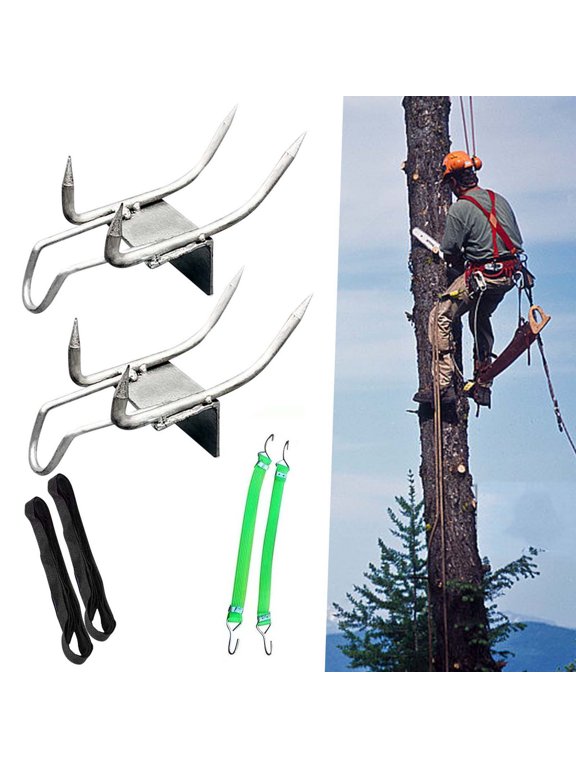 Cats Claw Outdoor Tree Climbing Shoes, Secure Traction and Adjustable Fit, Safety Belt Included