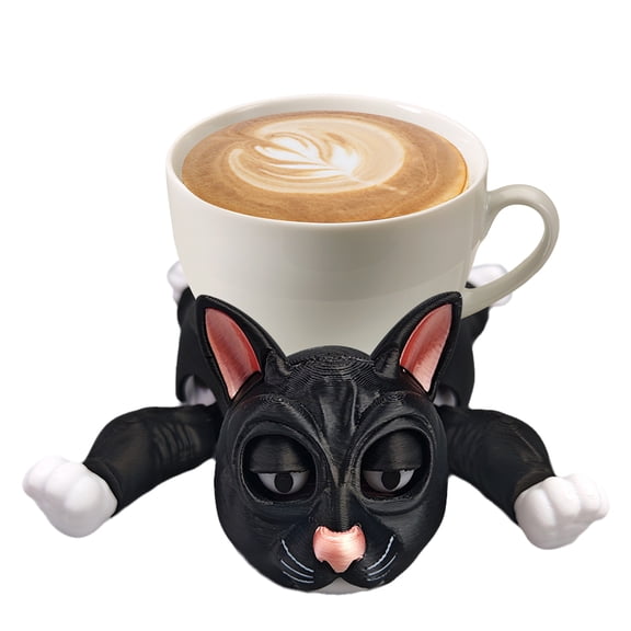 Cats Coasters Cup Mat Funny Desk Table Decorations Insulated Drink Mat for Birthday or Holiday Stress Reducing Toy