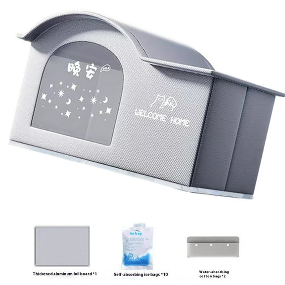 Cats Cooling House Foldable Cooling Pet Houses for Outdoor Indoor,Insulated Air Conditioned Cats Dog Shelter