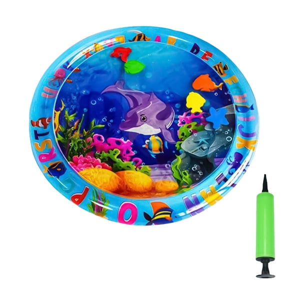 Cats Cooling Mat Napping Pad Dogs Crates Bed Inflatable Bed Lounger Ocean Theme Creative Water Mat