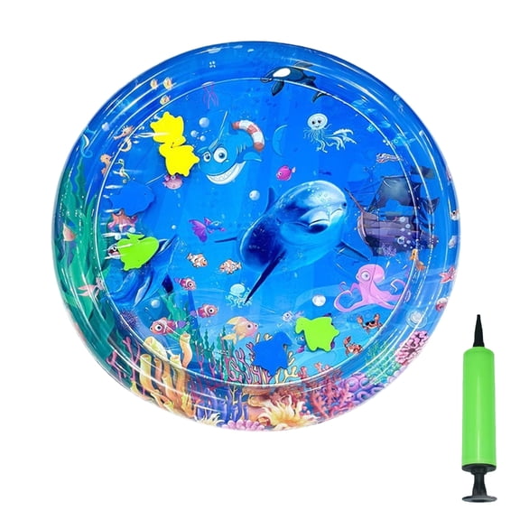 Cats Cooling Mat Napping Pad Dogs Crates Bed Inflatable Bed Lounger Ocean Theme Creative Water Mat