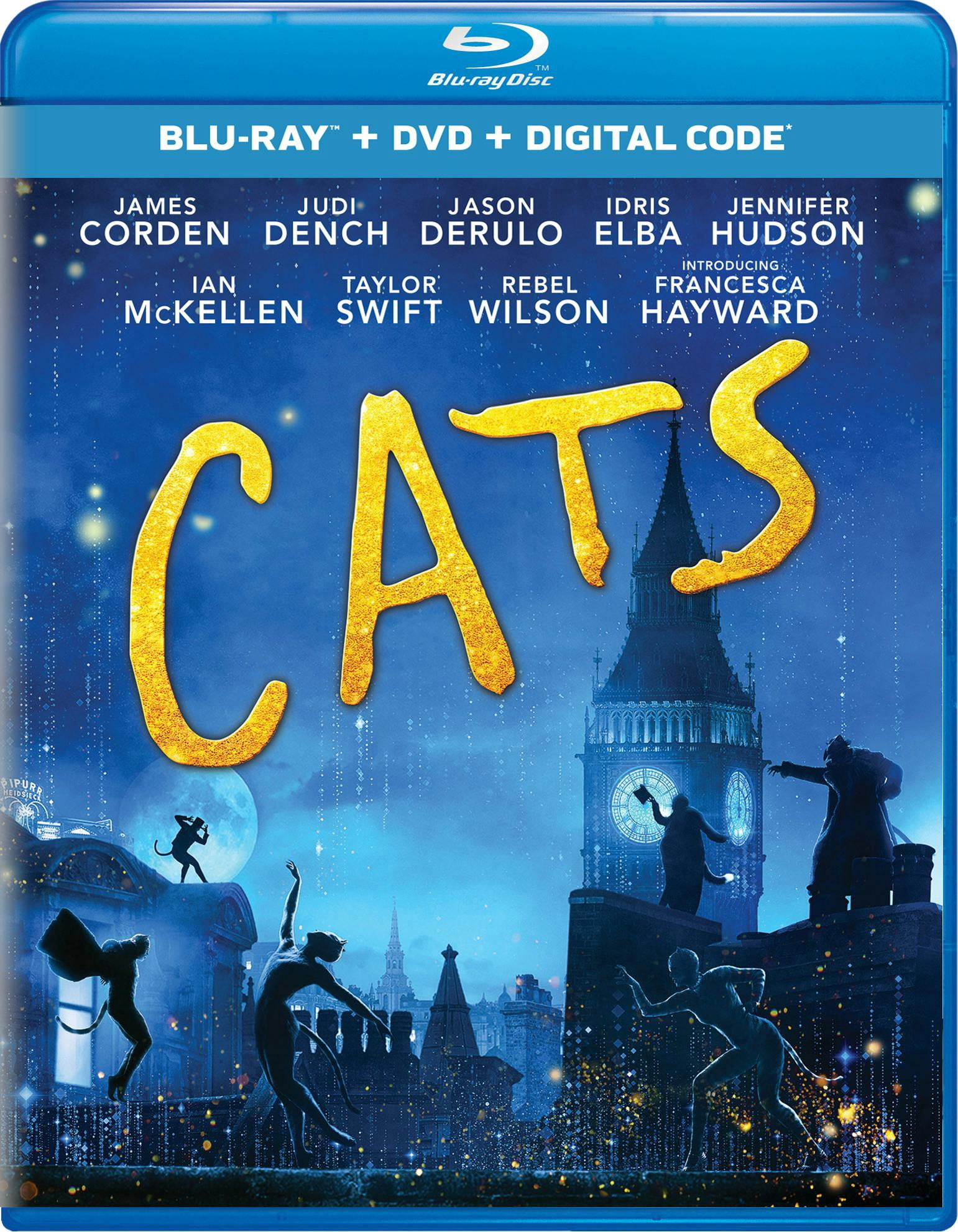 SDS, Cats DVD Digital Blu-ray, PG Rated, Family Musical - Walmart.com