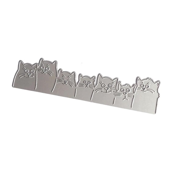 Cats Die Cut Metal Embossing Stencils Carbon Steel Cutting Die for Card Making