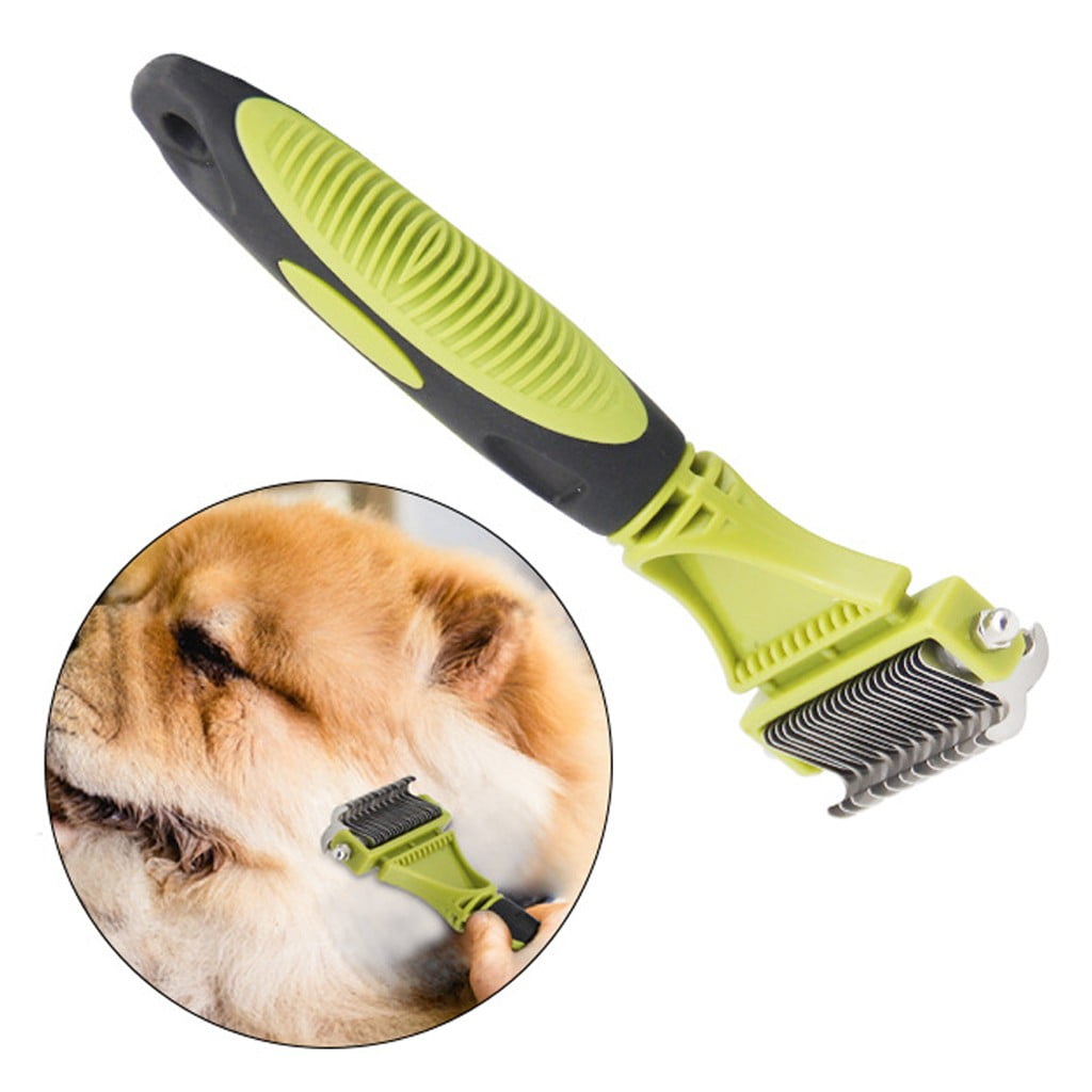 Cats Dogs Dematting Undercoat Rake Grooming Rake 2 Pet Comb Stripper