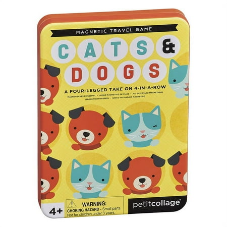 Cats + Dogs Four-In-A-Row Magnetic Travel Game (Other)