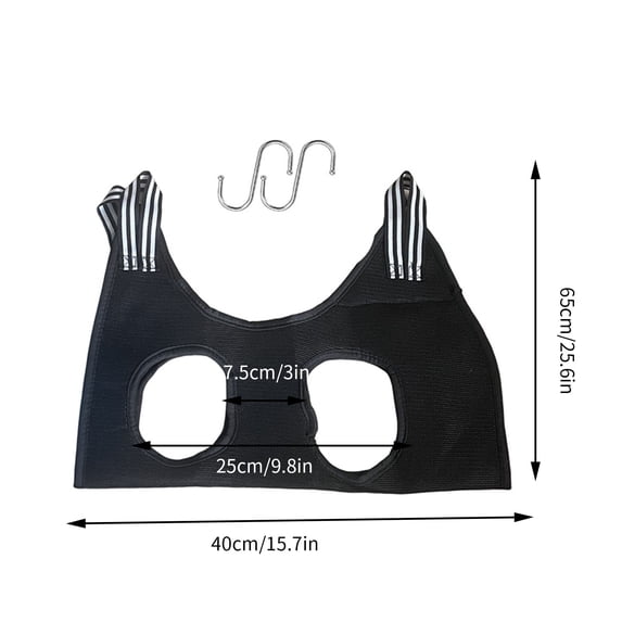 Prevent Movement Cat&Dog Grooming Hammock for Nail Trim, Pet Grooming, Bathing - Secure Restraint Bag for Pet Care Store&Pet-Owning Family(1PC Black)