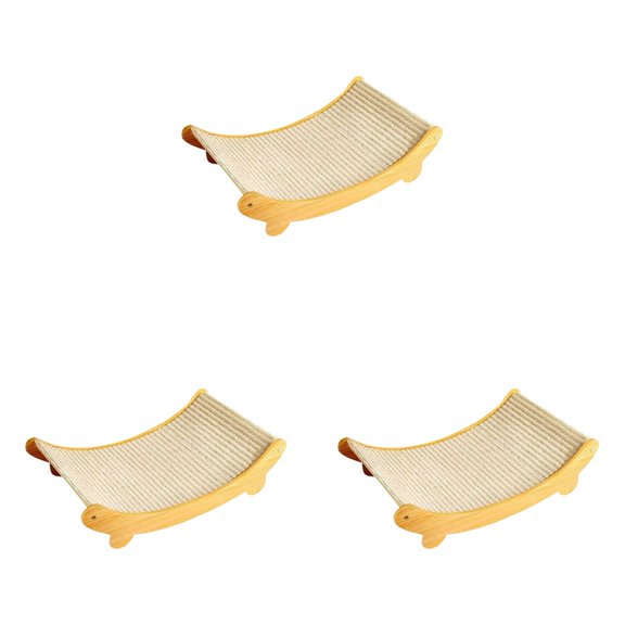 Cats Durable Sisal Scratcher Cushy Scratch Cat Pad For Furniture Friendly 3PCS