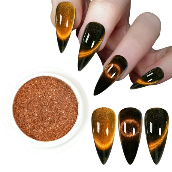 Cats Eye Magnetic Powder Nails Powder 9D Cats Eye Effect Mirror Effect Pigment Nails Art Decorations for Woman
