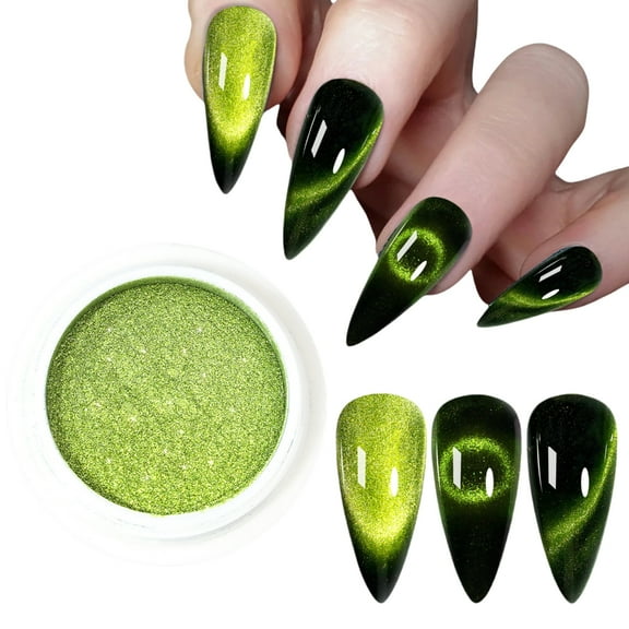 Cats Eye Magnetic Powder Nails Powder 9D Cats Eye Effect Mirror Effect Pigment Nails Art Decorations for Woman