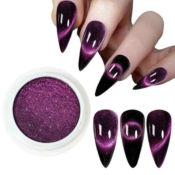 Cats Eye Powder Nails Powder 9D Cats Eye Effect Mirrored Effect Pigment Nails Art Decorations for Woman