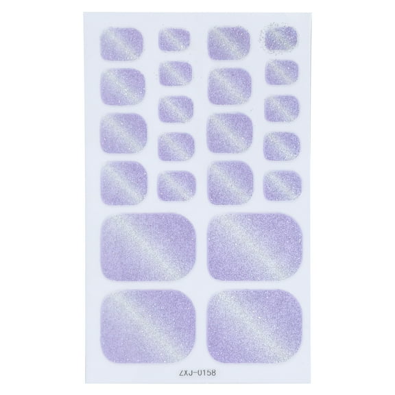 Cats Eye Toenail Wraps Waterproof Full Toenail Stickers False Toenails Tips Self-Adhesive Toenail Stickers for Women