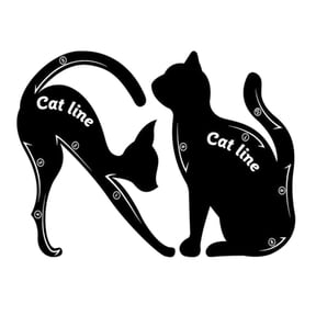 Cats Eyeshadow Stencils Winged Guide Template Tool Quick Professional Eye Make Up Tools