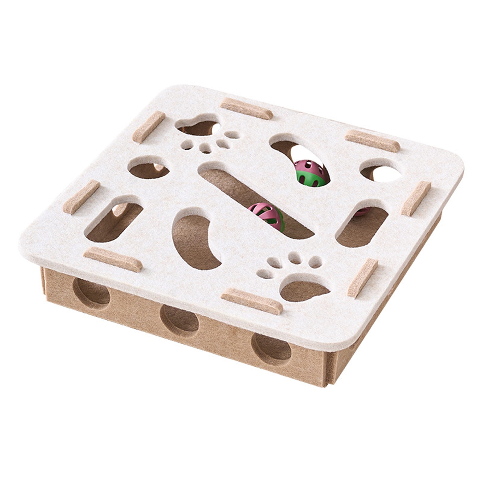 Cat Toys With Interactivity Or Challenge Elements Reference: Cats Felt Fabric Puzzle Toy For Kitten With Multiple Interactive