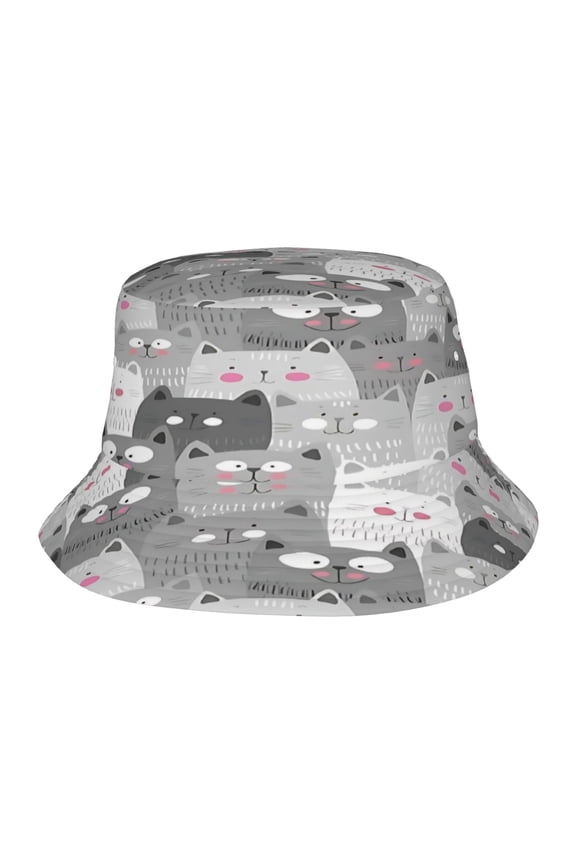 Cats Fisherman's Hat Lightweight and Breathable Sun Hat Suitable for Both Men and Women