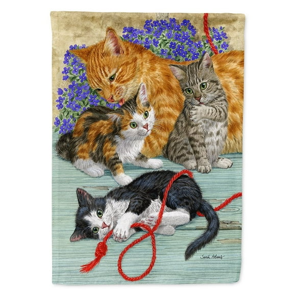Cats Flag Canvas House Size