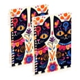 thumbnail image 1 of Cats Flowers Painting Ring Binder Notebook Journey Note Diary College Ruled Spiral Notebook Study Loose Leaf Paper A5 60 Pages, 1 of 8