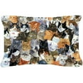 thumbnail image 1 of Cats Galore Fabric Decorative Pillow, 1 of 1
