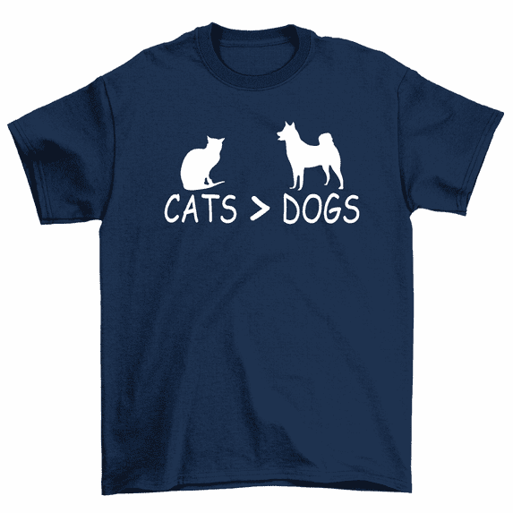 Cats Greater Or Better Than Dogs T-Shirt Men Women