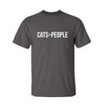 thumbnail image 1 of Cats Greater Than People Sarcastic Humor Graphic Novelty Funny Youth T Shirt, 1 of 1