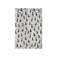 thumbnail image 1 of Cats Hanging Pocket Organizer, Repetitive Animal Pattern with Spiral Motifs Meow Purr Kittens, Printed Polyester Storage Bag with Pockets, 14" x 20", Black and Eggshell, 1 of 2