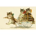 thumbnail image 1 of Cats In A Cart Poster Print By Mary Evans Picture Librarypeter & Dawn Cope Collection (24 X 18), 1 of 3