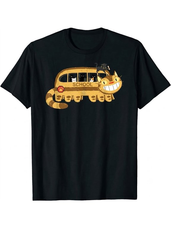 Cats In A Catbus Headed To School Schoolcatbus T-Shirt