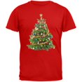 thumbnail image 1 of Cats In Christmas Tree Red Adult T-Shirt - 2X-Large, 1 of 1