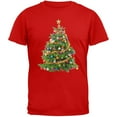 thumbnail image 1 of Cats In Christmas Tree Red Adult T-Shirt - Large, 1 of 1