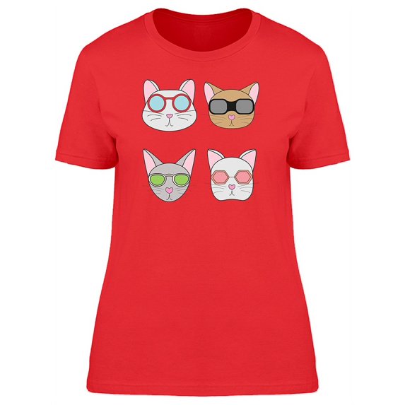 Cats In Sunglasses Tee Women's -Image by Shutterstock