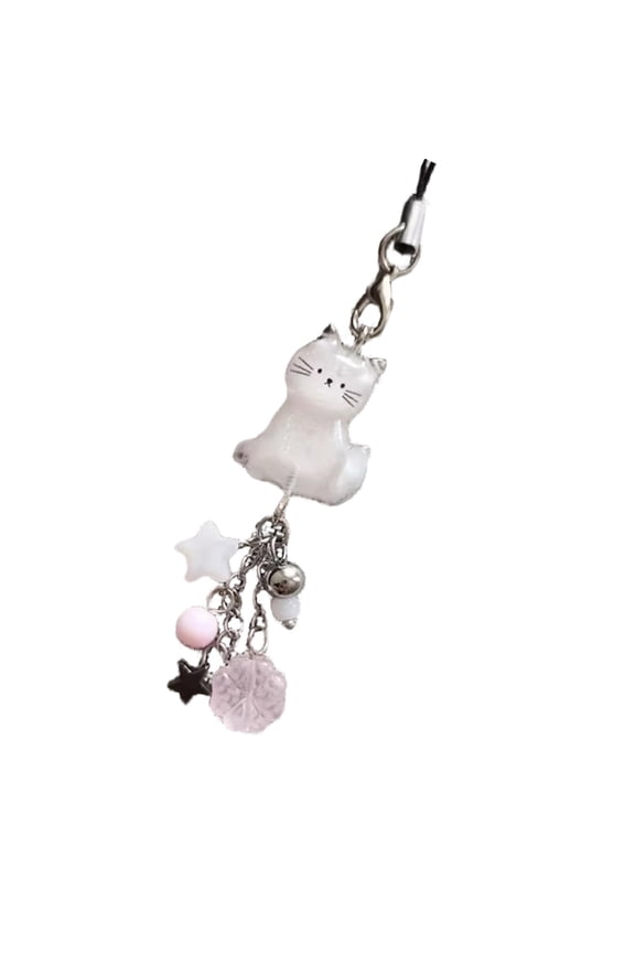 Cats Keychain For Friend Sisters Featuring Adorable Cats And Good Luck