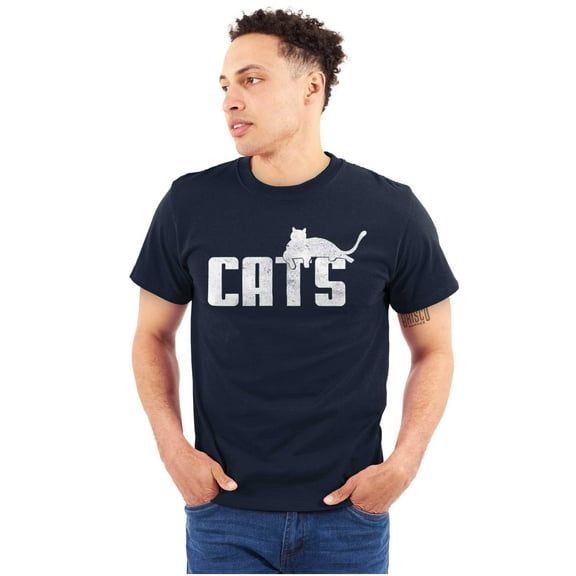 Cats Kittycat Feline Lovers Cool Cute Plus Size Crewneck Graphic Tee Shirt Brisco Brands 2X