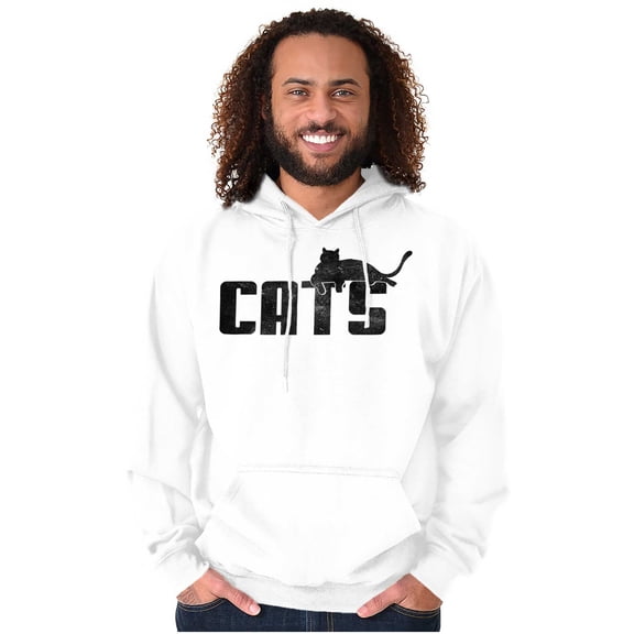 Cats Kittycat Feline Lovers Cool Cute Unisex Plus Fleece Graphic Hoodie Brisco Brands 3X