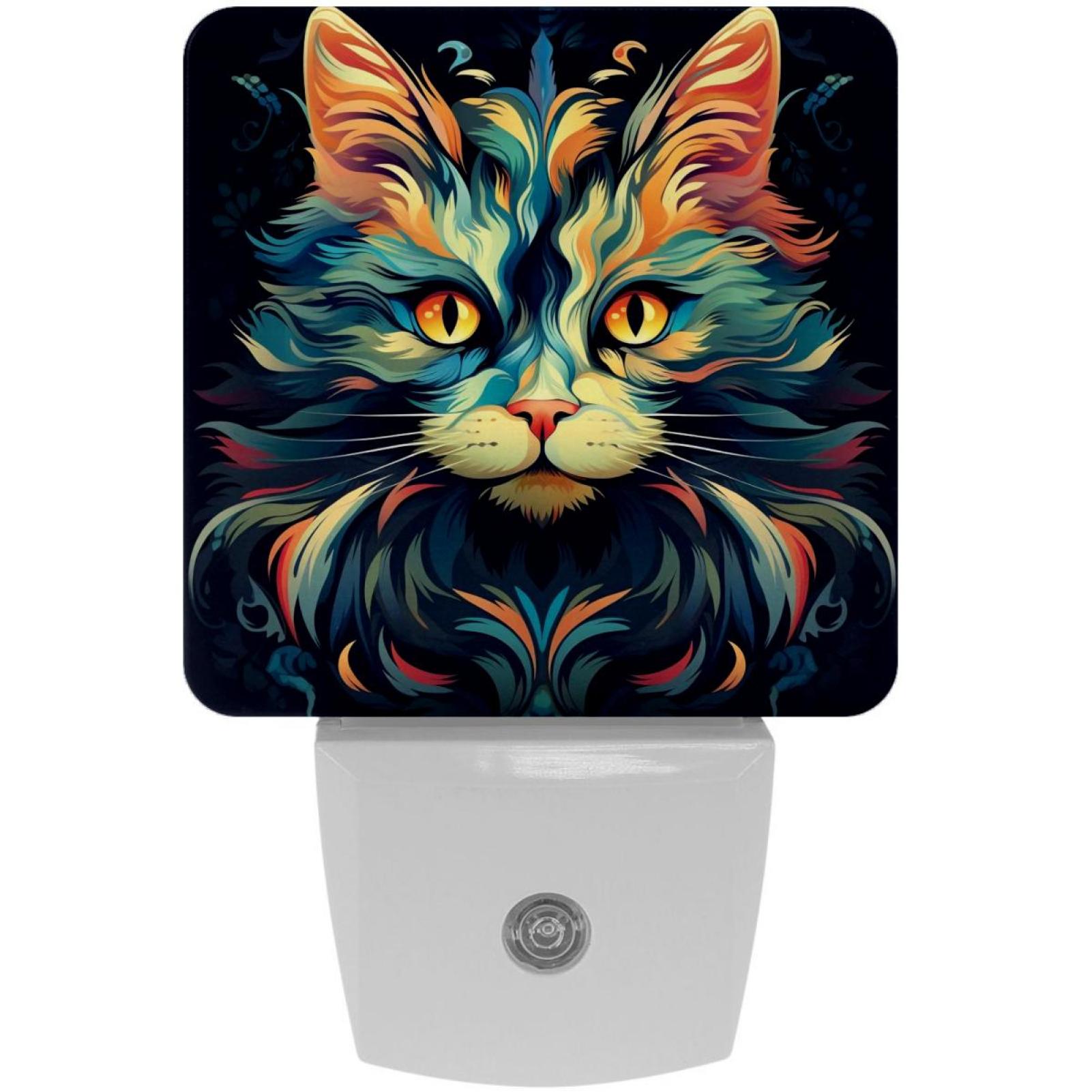 Picture of Cats LED Square Night Lights: Energy-Efficient and Stylish Illumination ...