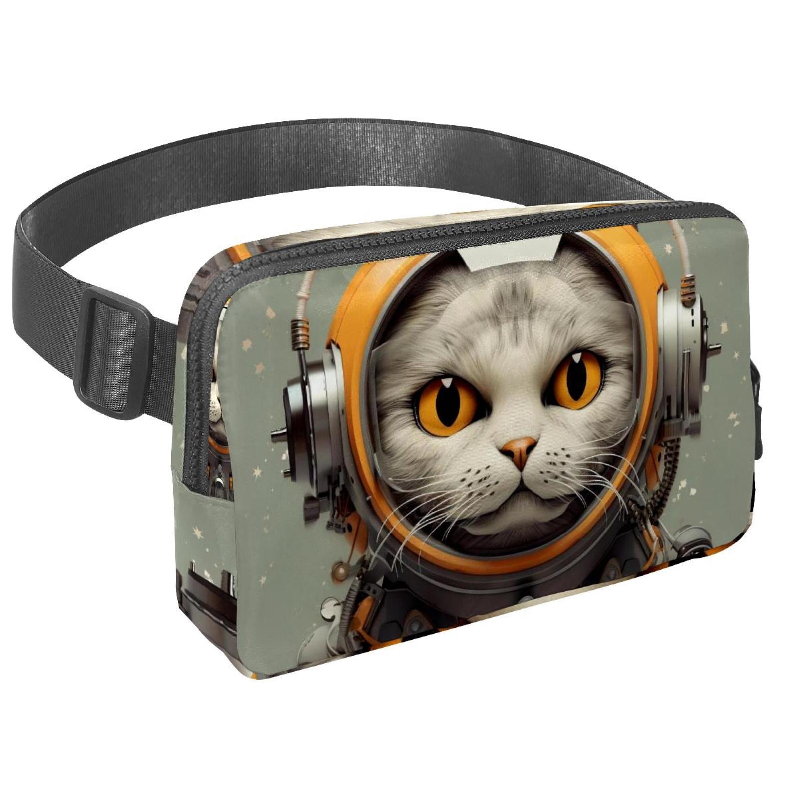 Cats Lightweight Adjustable Crossbody Bag with Extension Strap - Unisex Fanny Pack, Money Belt, Waist Bag