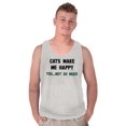 thumbnail image 1 of Cats Make Me Happy You Not So Much Tank Top T Shirts Men Women Brisco Brands S, 1 of 6