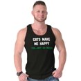 thumbnail image 1 of Cats Make Me Happy You Not So Much Tank Top T Shirts Men Women Brisco Brands S, 1 of 6