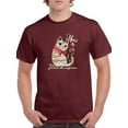 thumbnail image 1 of Cats Melt Heart Meow Quote T-Shirt Men -Image by Shutterstock, Male Large, 1 of 4