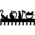 thumbnail image 1 of Cats Metal Key Holder Cat Love Decorative 10 Hook Key Rack Organizer Wall Mounted Entryway Key Belt Umbrella Hooks Personalized Key Hanger Cat Lovers Gift for Wall Decoration, 1 of 7