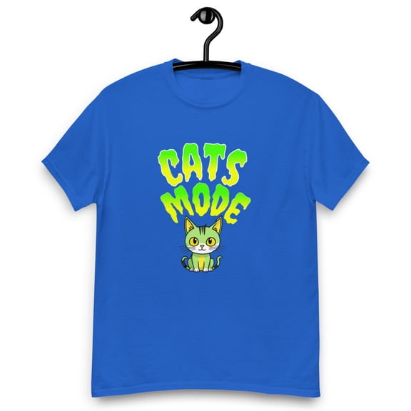 Cats Mode Illustration Unisex classic tee Gift For Pets Lovers (Royal, S)