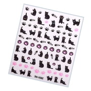 Cats Nail Art Stickers French Nail Decals Star Bowknot Designs Nail Art Decals