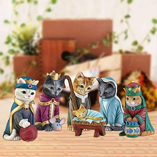 Cats Nativity Scene Indoor Cats Nativity Scene Cats Scene Cats