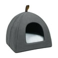 thumbnail image 1 of Cats Nest Bed Nonslip Universal Semi Enclosed Cat Bed for Indoor Cats Gray S, 1 of 8