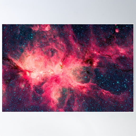 Cats Paw Nebula - Deep Space Night Sky Image Poster Wall Art, Modern Wall Decor For Living Room Bedroom, 12x18 UNFRAMED